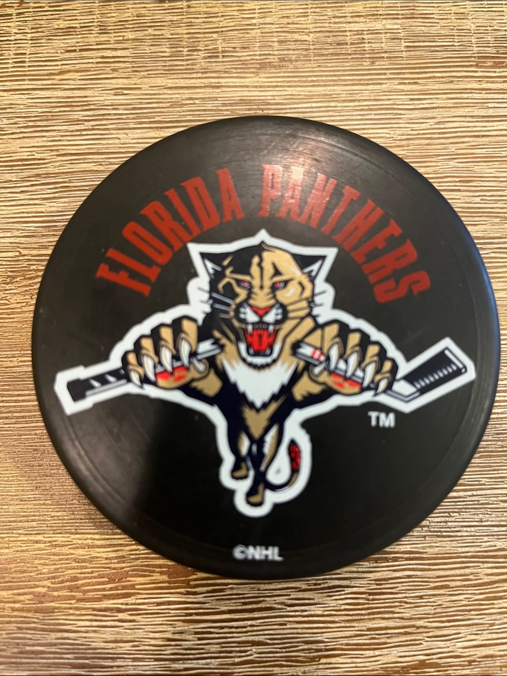 NHL Florida Panthers Hockey Puck